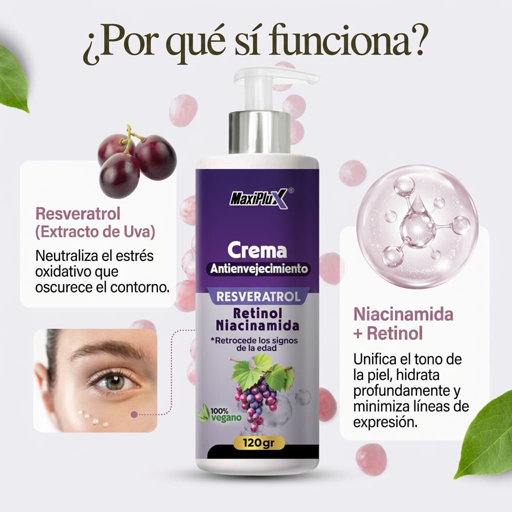 CREMA REJUVENECEDORA CON  RESVERATROL
